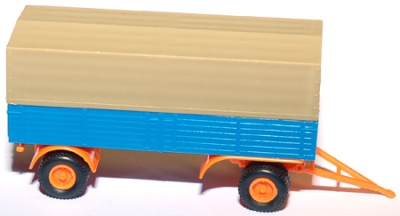 Pritschen-Lkw-Anhänger 2achsig blau