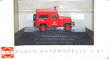 Toyota Land Cruiser Feuerwehr Intermodellbau 2005