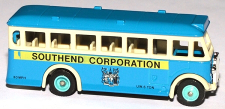 AEC Regal Single Deck Bus – Southend Corporation blau