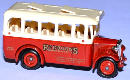Dennis Single Deck Coach Bus 1935 Redburns South St. rot