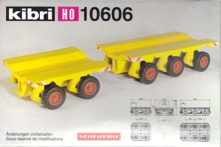 Scheuerle Plattformwagen gelb 10606