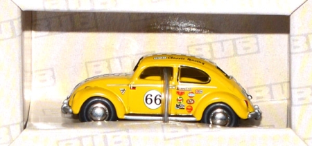 VW Käfer 1960 Bubie Racing #66 gelb