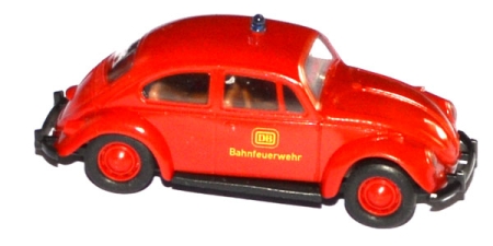 VW Käfer Feuerwehr DB Bahnfeuerwehr rot
