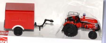 Traktor Kramer KL 11 mit Anhänger Feuerwehr rot 40055