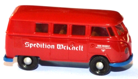 VW T1 Bus Spedition Weichelt rot
