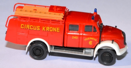 Magirus F Mercur 125 A TLF 16 Feuerwehr Circus Krone rot