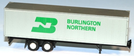Piggyback Trailer 40` Burlington Northern