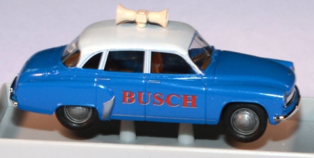 Wartburg 311 Lautsprecherwagen Circus Busch blau