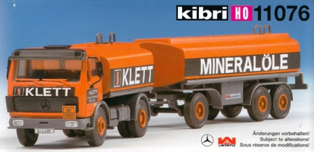 Mercedes-Benz Tanklastzug Klett Mineralöle orange 11076