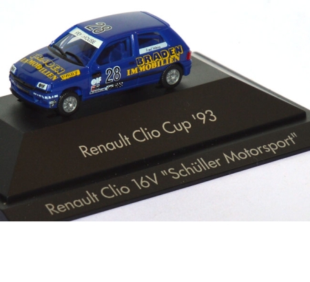 Renault Clio 16V Clio Cup ´93 Braden Immobilien Fred Weiss #28 blau