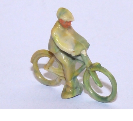 Fahrrad mit Fahrer - Radfahrer männlich misch-farbig