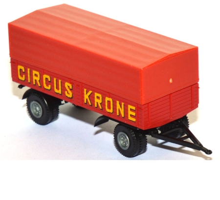 Pritschen-Lkw-Anhänger 2achsig Circus Krone rot