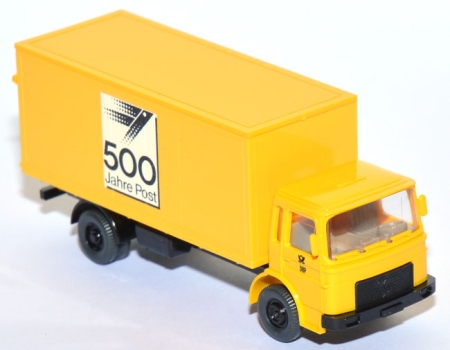 MAN 13.192 F Koffer-LKW Post - 500 Jahre Post gelb