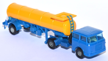 Skoda S 706 RTTN Sattelzug mit Kesselauflieger gelborange / blau