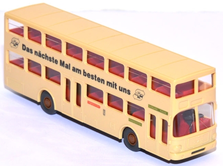 MAN SD 200 Doppeldeckerbus BVG Verkehrsverbund hellbeige