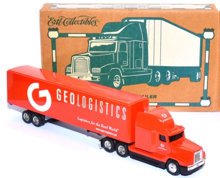 Freightliner Cab with Trailer 48 ft. Geologistics rot
