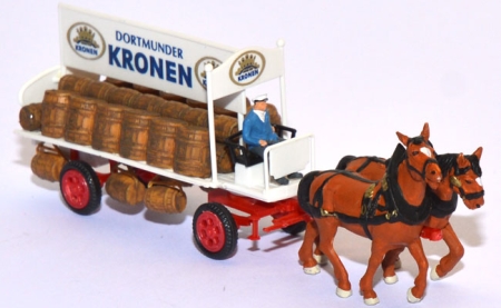 Pferdegespann Brauereiwagen Dortmunder Kronen