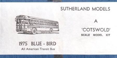 Blue-Bird All American Transit Bus 1975 - Metallbausatz Gussteile