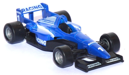 Formel 1 Rennwagen Racing #1 blau