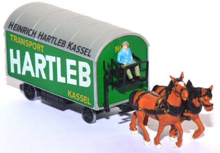 Pferdegespann Möbelwagen Heinrich Hartleb Kassel