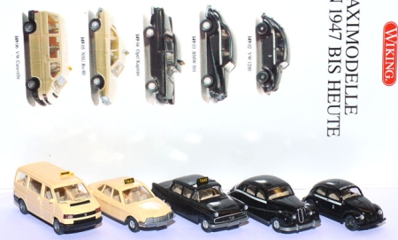 Taximodelle von 1947 bis heute