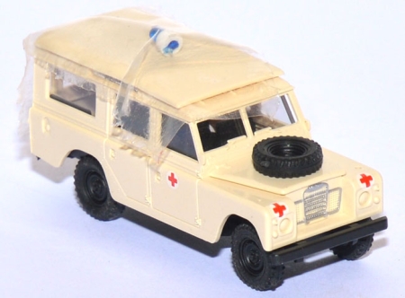 Land Rover 109 Defender Safari Medical Rotes Kreuz cremeweiß