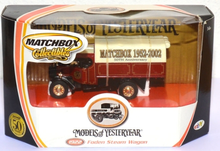 Foden Steam Wagon 1922  - 50 Jahr Matchbox 1952 - 2002