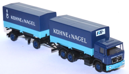 MAN F 90 Wechselpritschen-​Lastzug Kühne & Nagel