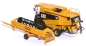 Preview: Mähdrescher CAT Lexion 480 mit Transportwagen gelborange