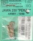 Preview: Jawa 250 Perák Armee Motorrad 1948 Bausatz Resin