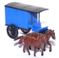 Preview: Pferdegespann Bauwagen signalblau