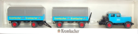 Hanomag ST 100 Pritschenlastzug Krombacher adriablau
