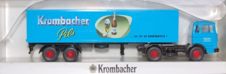 Mercedes-Benz LPS 1620 Koffersattelzug Krombacher adriablau