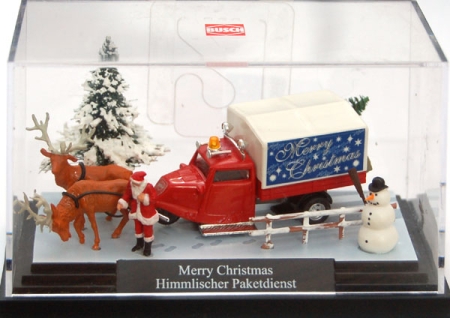 Weihnachtsdiorama 1999 Himmlischer Paketdienst 7639