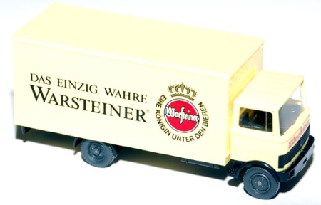 Mercedes-Benz 809 Koffer-Lkw Warsteiner hellschwefelgelb