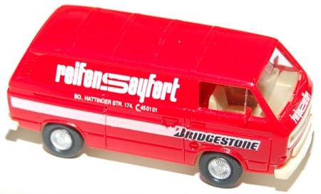 VW T3 Kasten Reifen Seyfert rot