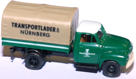 Opel Blitz Langhauber Pritschen-LKW Transportlader AG Nürnberg