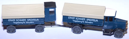MAN Pritschen-Lastzug 1928 Spediteur Ernst Schmidt