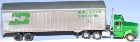 Kenworth Truck Tractor with 40` Trailer Burlington Northern