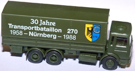 MAN Pritschen-LKW Armee Bundeswehr 30 Jahre Transportbataillon 270 Nürnberg 1958 - 1988