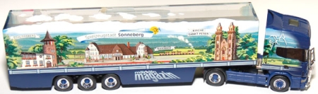 Scania TL Koffer-Sattelzug Märklin-Magazin Spielzeugstadt Sonneb