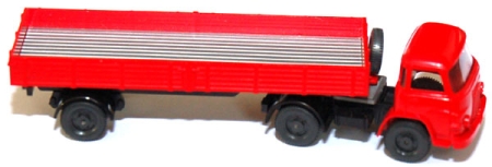MAN 415 FS Pritschensattelzug rot