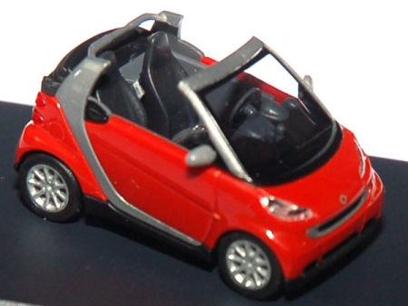 Smart Fortwo Cabrio rot / silber