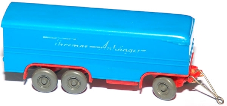 Thermos-Koffer-LKW-Anhänger 3achsig himmelblau