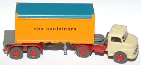 Mercedes-Benz LS 1413 Containersattelzug Open Top sea containers