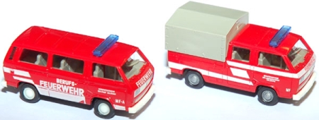 VW T3 Doppelkabine und Bus Feuerwehr Salzburg rot 2050