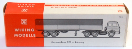 Originalkarton Mercedes-Benz 2632 Pritschensattelzug