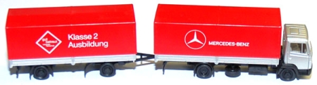 Mercedes-Benz 814 Pritschen-Lastzug Klasse 2 Ausbildung silber