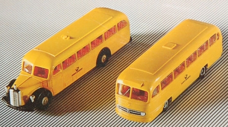 100 Jahre Automobil Daimler-Benz 1886 - 1986 Busse Post gelb
