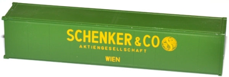 Container 40 ft Schenker & Co Wien grün